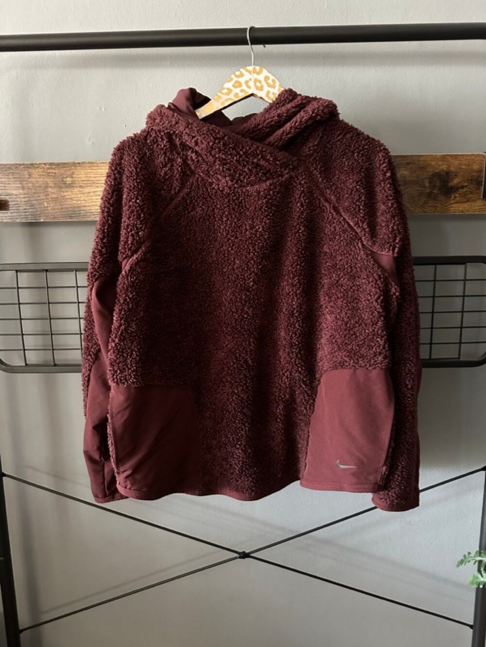 Nike Cozy Plum Hooded Sweatshirt | Size Large